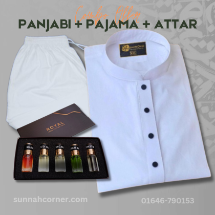Special PANJABI + PAJAMA + ATTAR Combo Package